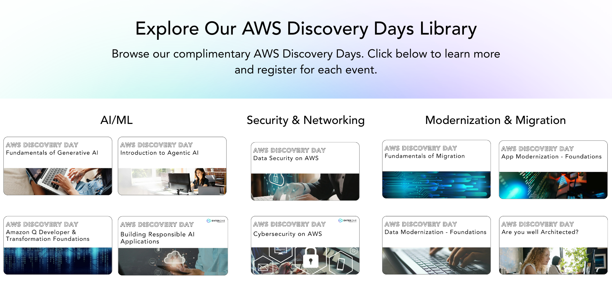 AWS Discovery Days with EnterOne