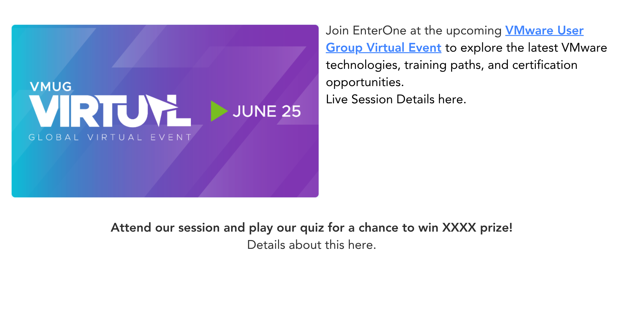 EnterOne VMWare VMUG